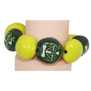 Vintage Portland Timbers Fc MLS Soccer - Multiple Kukui Nut Futbol Bracelet 2011